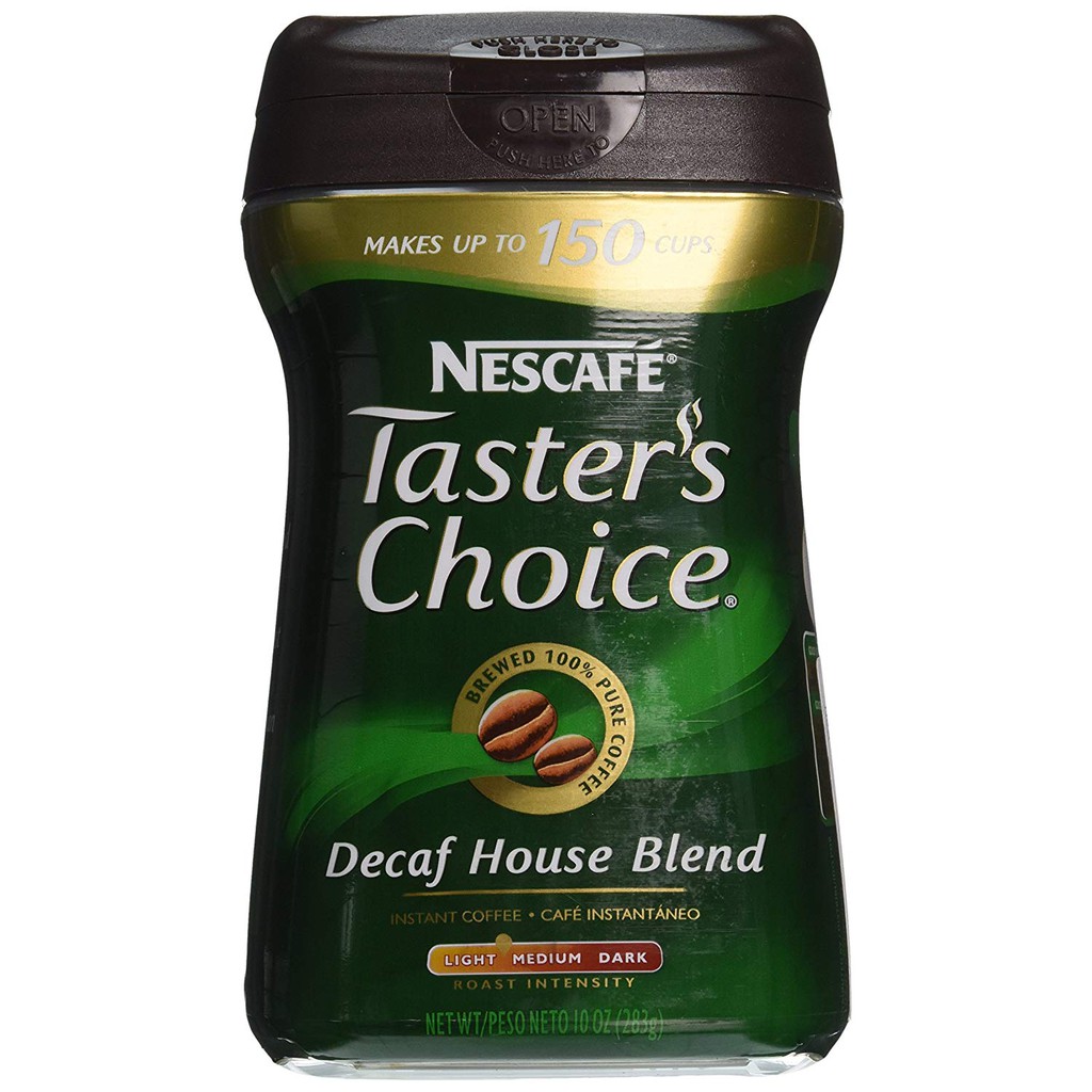 Nescafe Taster's Choice, 100 Pure Instant Coffee Decaffeinated, 10 oz