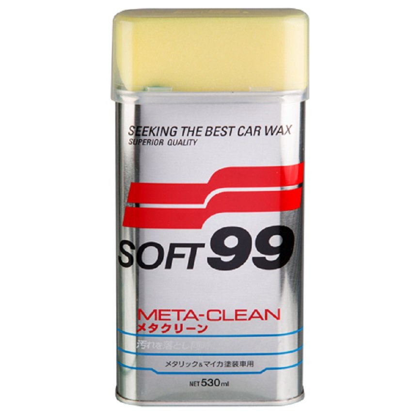🧽 SOFT99 Soft 99 Luster Cleaner & Polish Meta Clean Liquid Wax (530ml ...