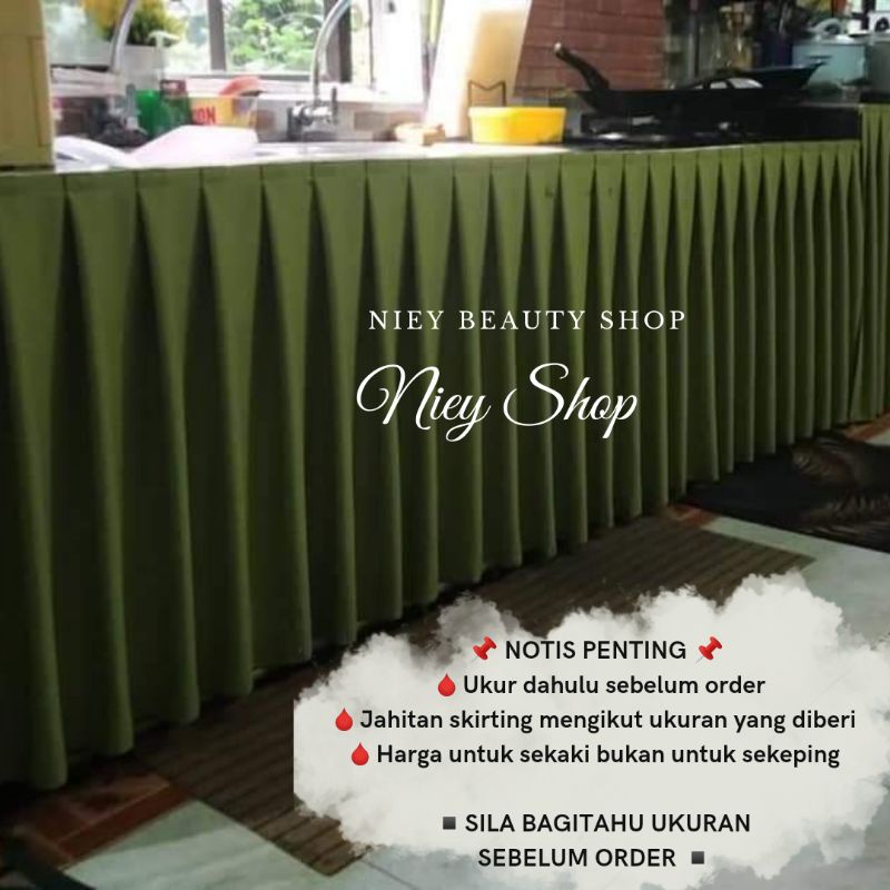 🔥LANGSIR SKIRTING DAPUR, TABLE TOP, MEJA MESYUARAT, SINKI🔥