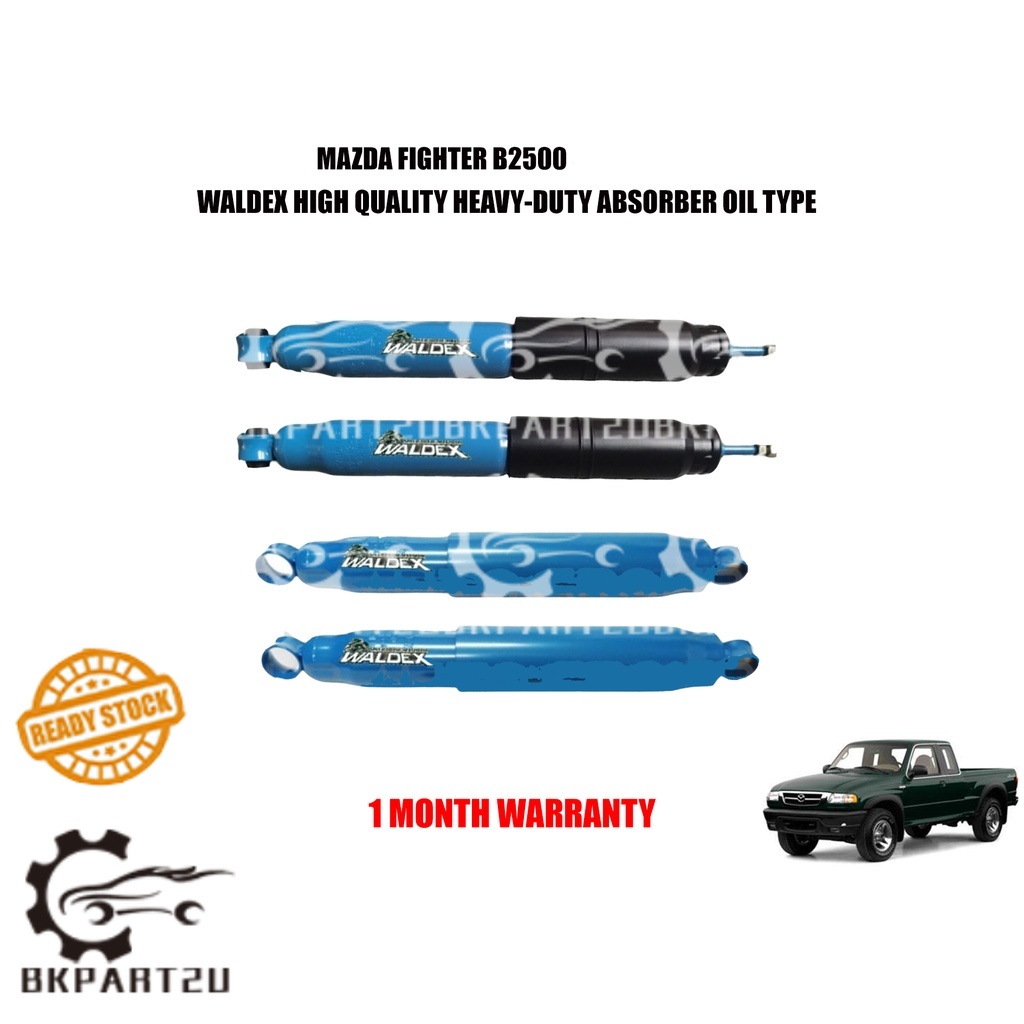 FORD RANGER WL T5/ MAZDA FIGHTER (20MM) (YEAR 1999) WALDEX HEAVY-DUTY OIL MAX ABSORBER FRONT REAR ONE SET 2 PCS main image 0