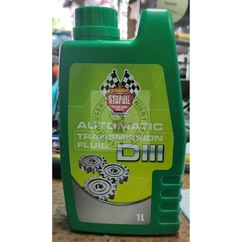 Stop Oil Automatic Transmission Fluid DIII (1 Litre, Suitable Power