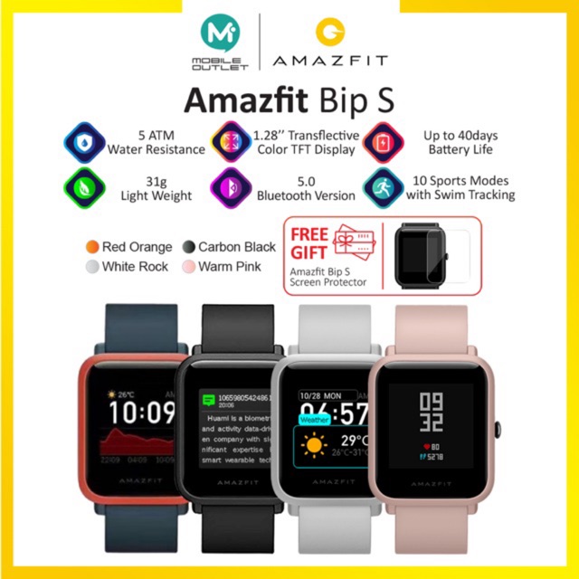 Amazfit Bip S specifications