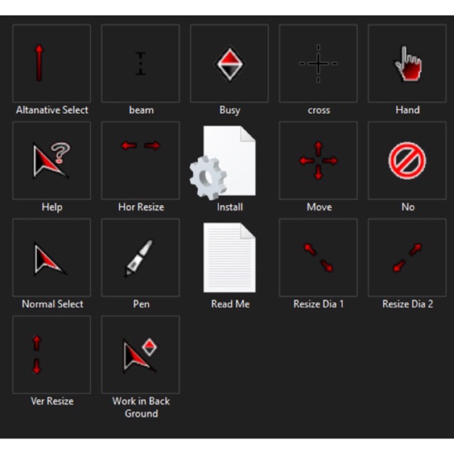Asus ROG Cursor Custom Change Standard Cursor Windows XP/Vista/7/8/10