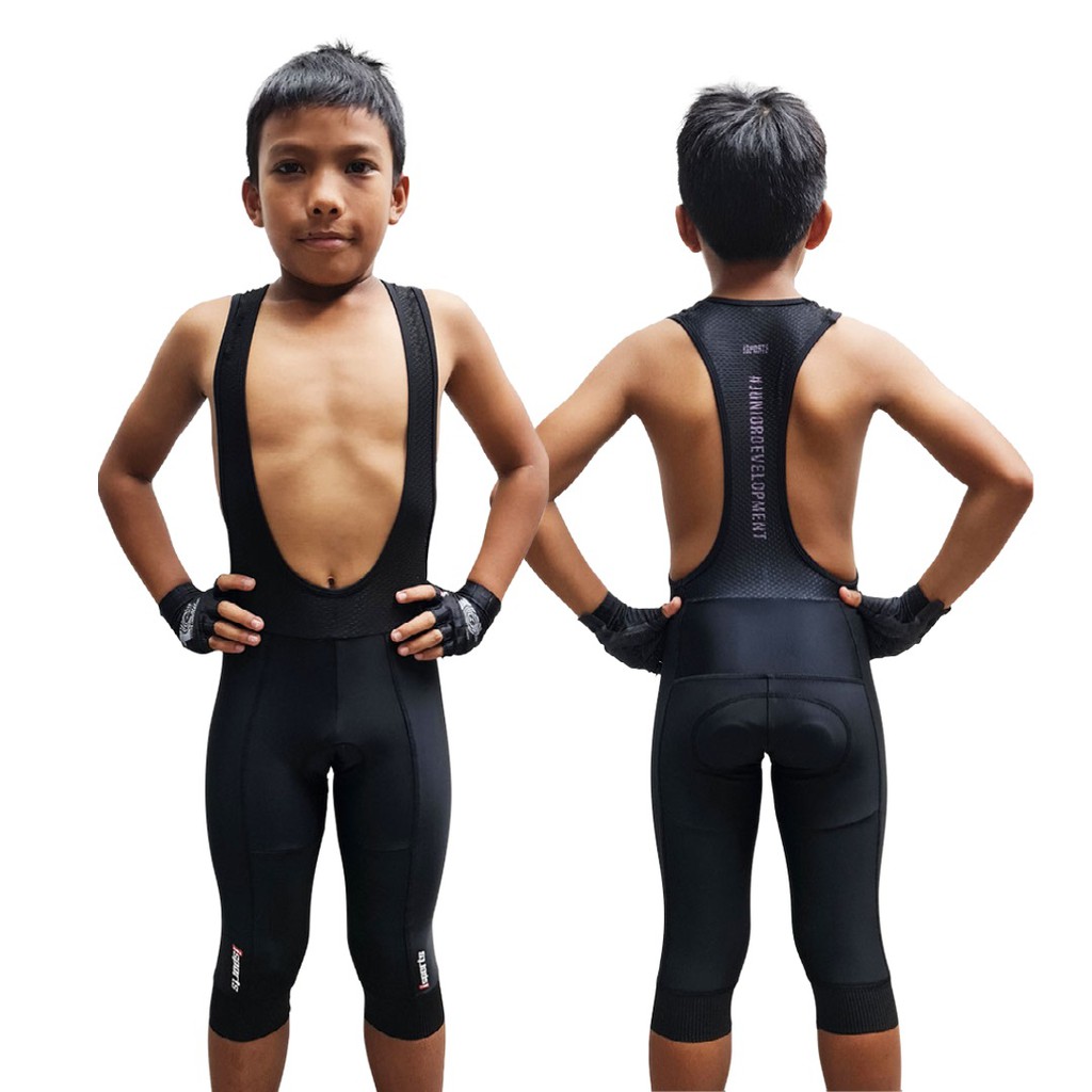 Ready Stock iSports Kid Evo cycling bib shorts and 3 4 Padded Bicycle RB MTB Road Bike Mountain Children Junior Pants Shopee Malaysia