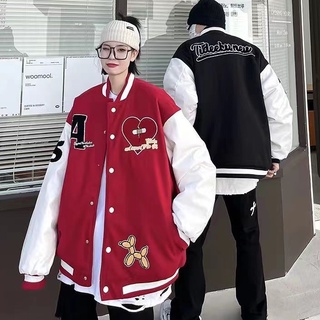 Fashion Women Varsity Jacket Korean Baseball Hip Hop Jacket Unisex  Windbreaker Vintage Bomber Jacket For Men