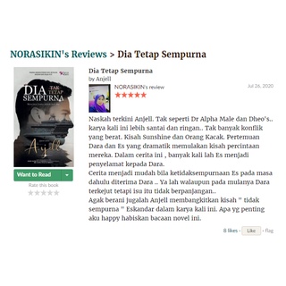 Karyaseni Novel Terbaru: Dia Tetap Sempurna : Anjell - Softcover ...