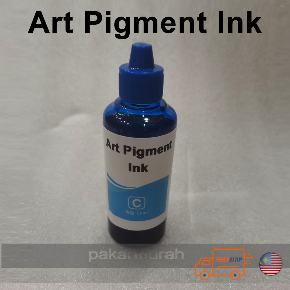 Art Pigment ink / Coated Pigment Ink for Mirrorcoat Sticker and Heat Press Printing Shopee