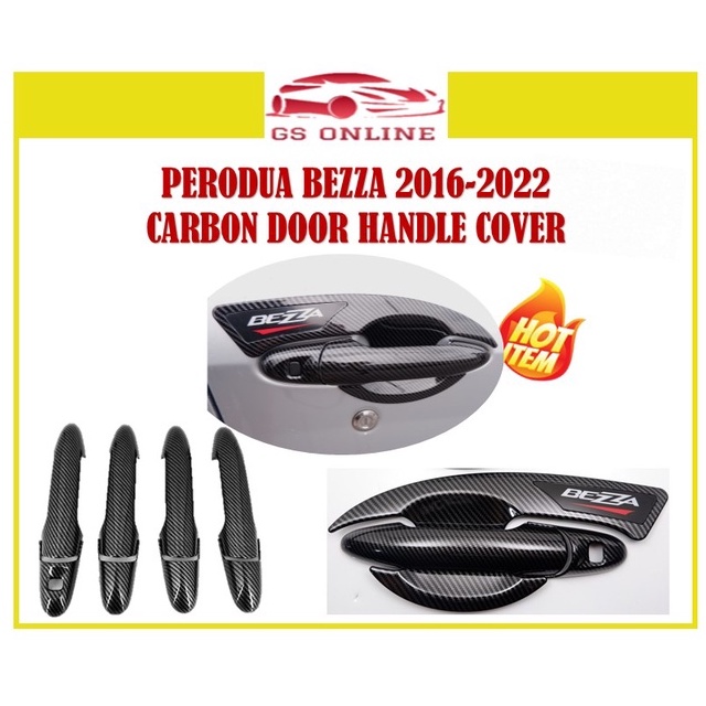PERODUA BEZZA 2016 2017 2018 2019 2020 2021 2022 5D CARBON DOOR HANDLE ...