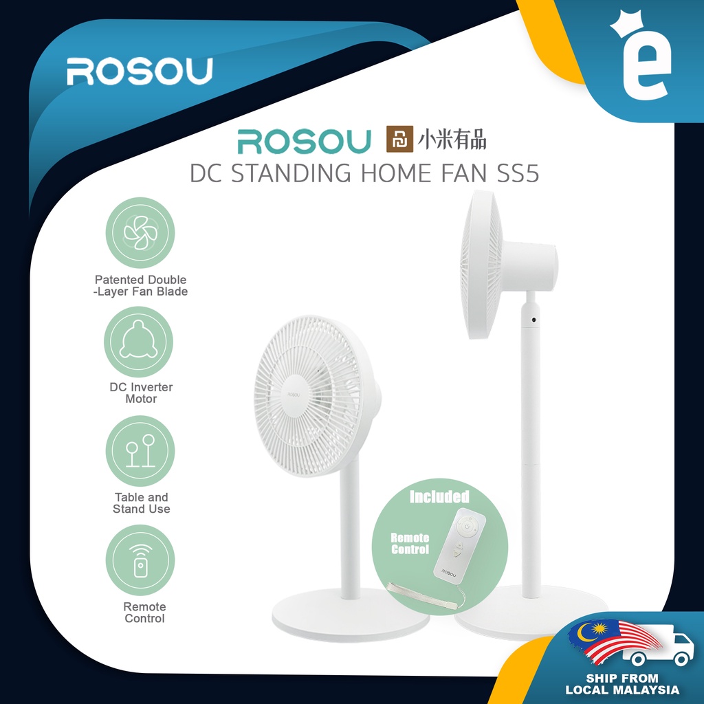 Xiaomi Rosou SS5 Smart Air Circulation Standing Floor Fan Tabletop Fan