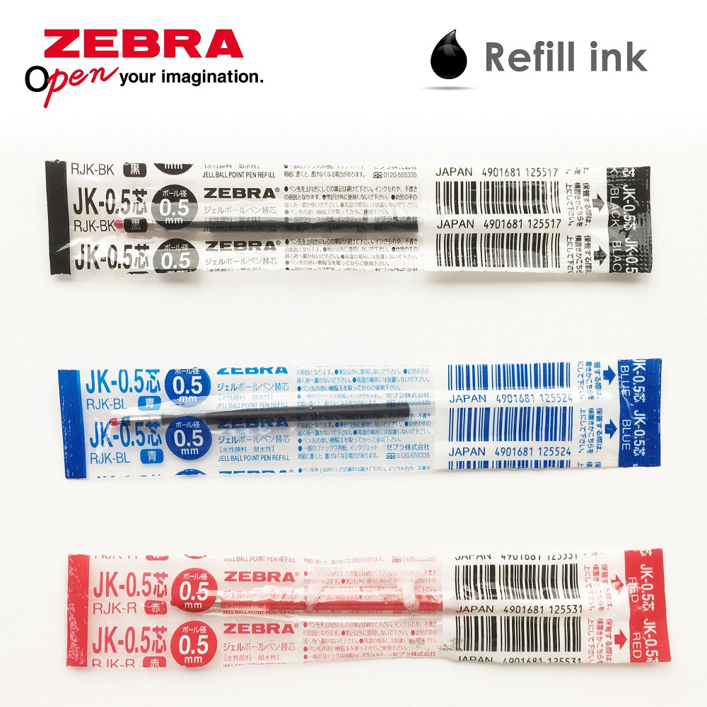 Zebra JK Gel Ink Refill 0.5mm Shopee Malaysia