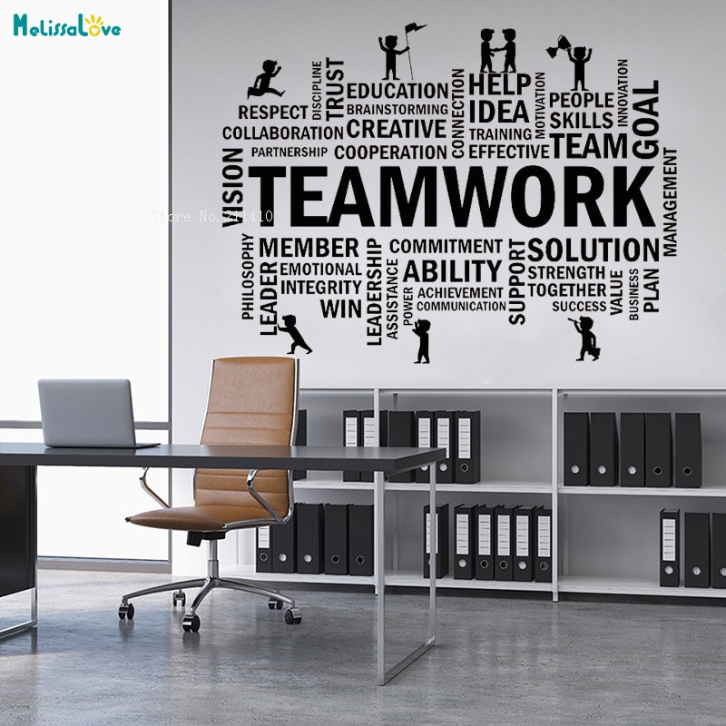 Success Team Work Wall Decal Office Wall Vinyl Sticker-office Wall