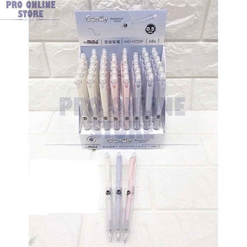Mechanical Pencil 0.5mm Candy colour (1 pcs) Random colour | Shopee ...