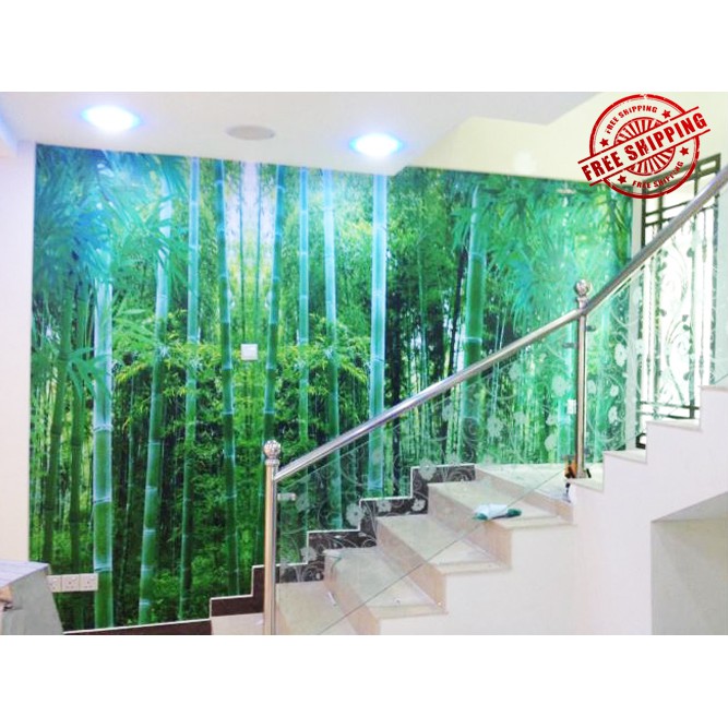 Custom made Wallpaper Buluh bamboo wallpaper | Shopee Malaysia