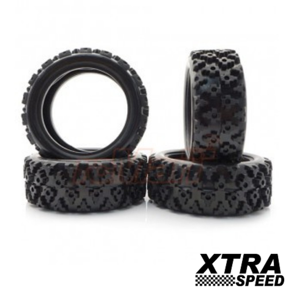Xtra Speed XS-59574 Rally Block Tires 4 pcs For 1/10 RC # 59574 Tyre ...