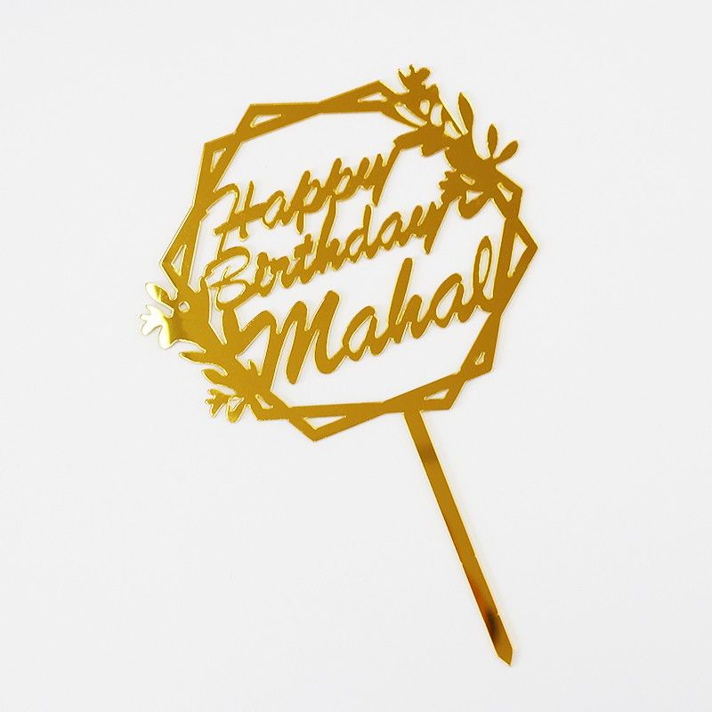 happy birthday mahal acylic cake topper | Shopee Malaysia