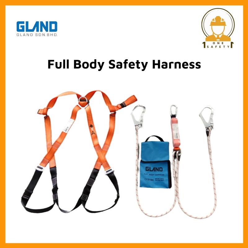 Gland SIRIM Approved Full Body Safety Harness - Built-in Twin Lanyard ...