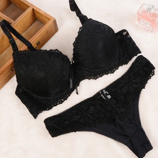 French Sexy Women Vest Half Cup Thin Lace Small Breasts Push UP