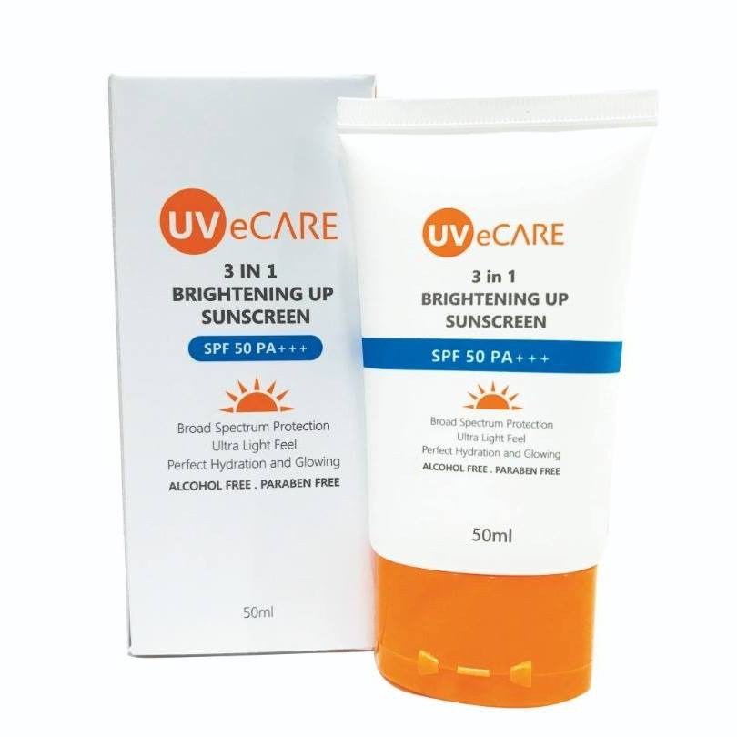 UVeCARE 3 IN 1 BRIGHTENING UP SUNSCREEN SPF 50 PA+++ (50ml) [EXP03/
