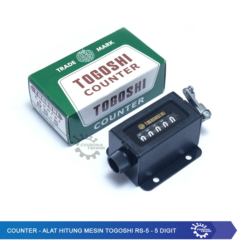 MESIN Counter - Togoshi RS-5 Machine Counting Tool - 5 Digits | Shopee ...
