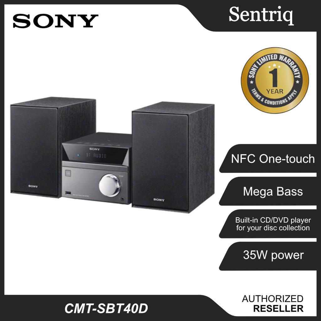 Sony CMTSBT40D HIFI Audio System Bluetooth CD/DVD/Tuner Micro HiFi
