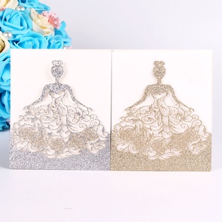 20pcs Wedding Invitation Cards Laser Cut Party Invitations With Blank Inner  Kraf