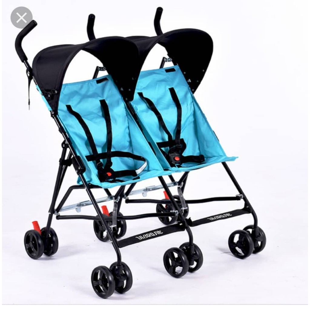 Twin Buggy Twin Umbrella Stroller Light Weight Stroller Kembar Kids