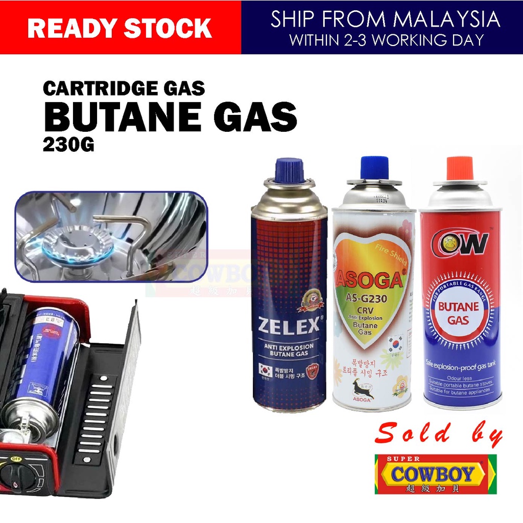Butane Gas Cartridge Zelex Liquefied Gas Tin Gas Dapur Anti Explosion