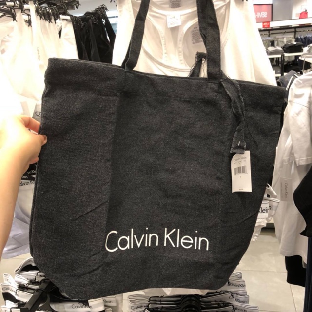 Calvin klein tote bag black best sale