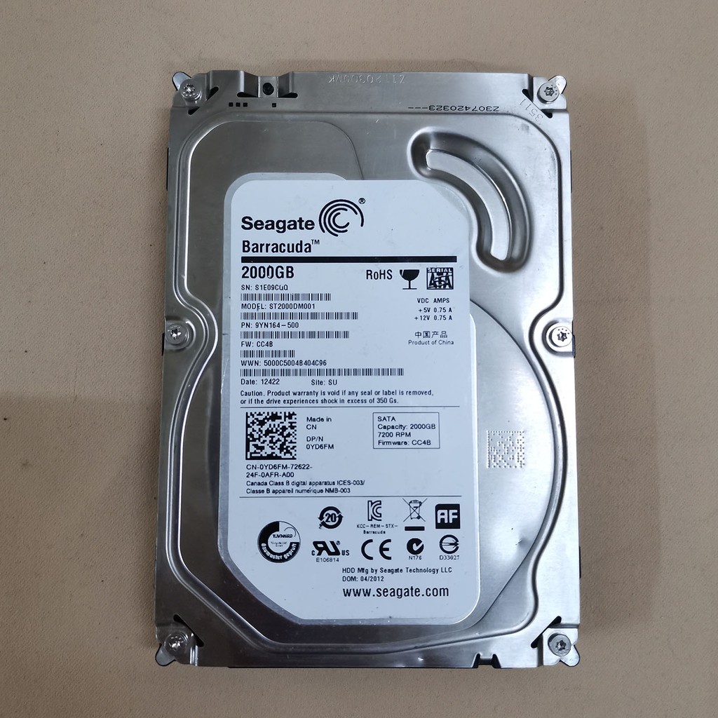 2TB DESKTOP HDD SEAGATE BARRACUDA 3.5" SATA INT HARD DISK 7200 RPM ST2000DM001 Shopee Malaysia