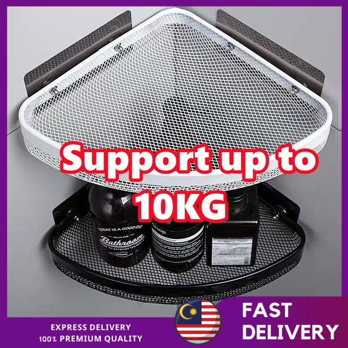 Bathroom Shower Hanging Shelves Corner Wall Shampoo Storage Triangle