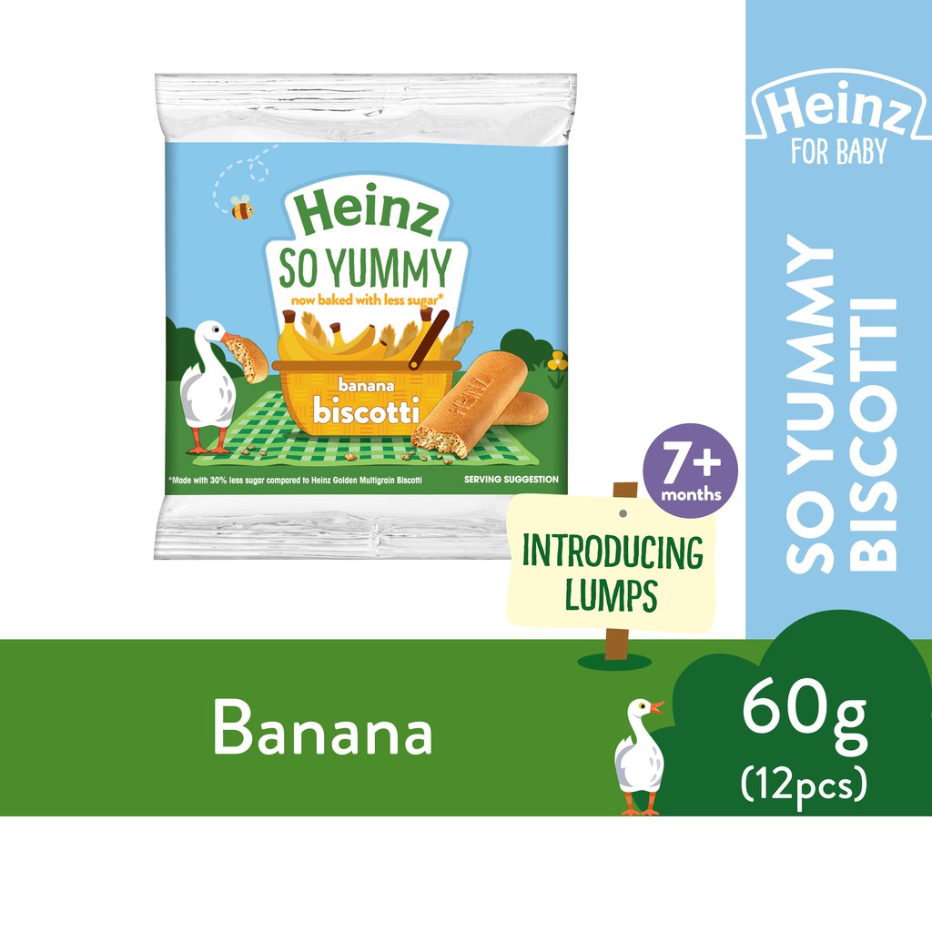Heinz So Yummy Banana Biscotti (60g) Shopee Malaysia