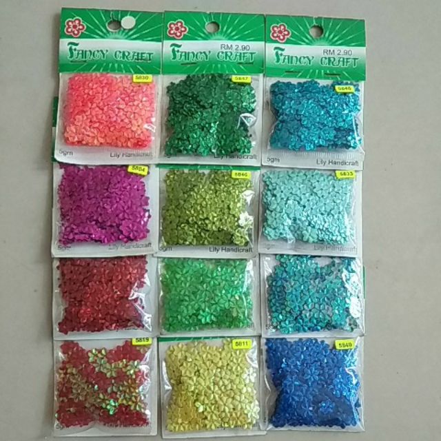 Labuci bentuk Bunga~1pkt rm 2.90(5g) | Shopee Malaysia