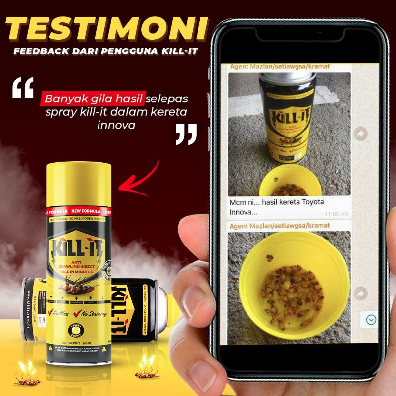 SPRAY KILL IT (PENGHAPUS LIPAS) Shopee Malaysia