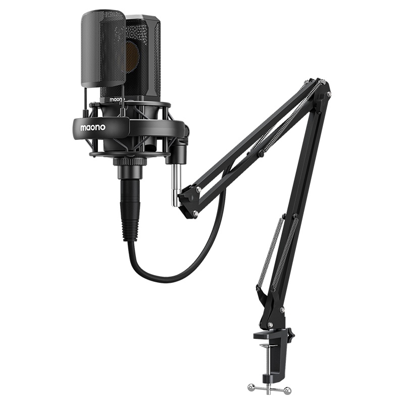 Maono AU-PM500 XLR Condenser Microphone with Large Diaphragm ...