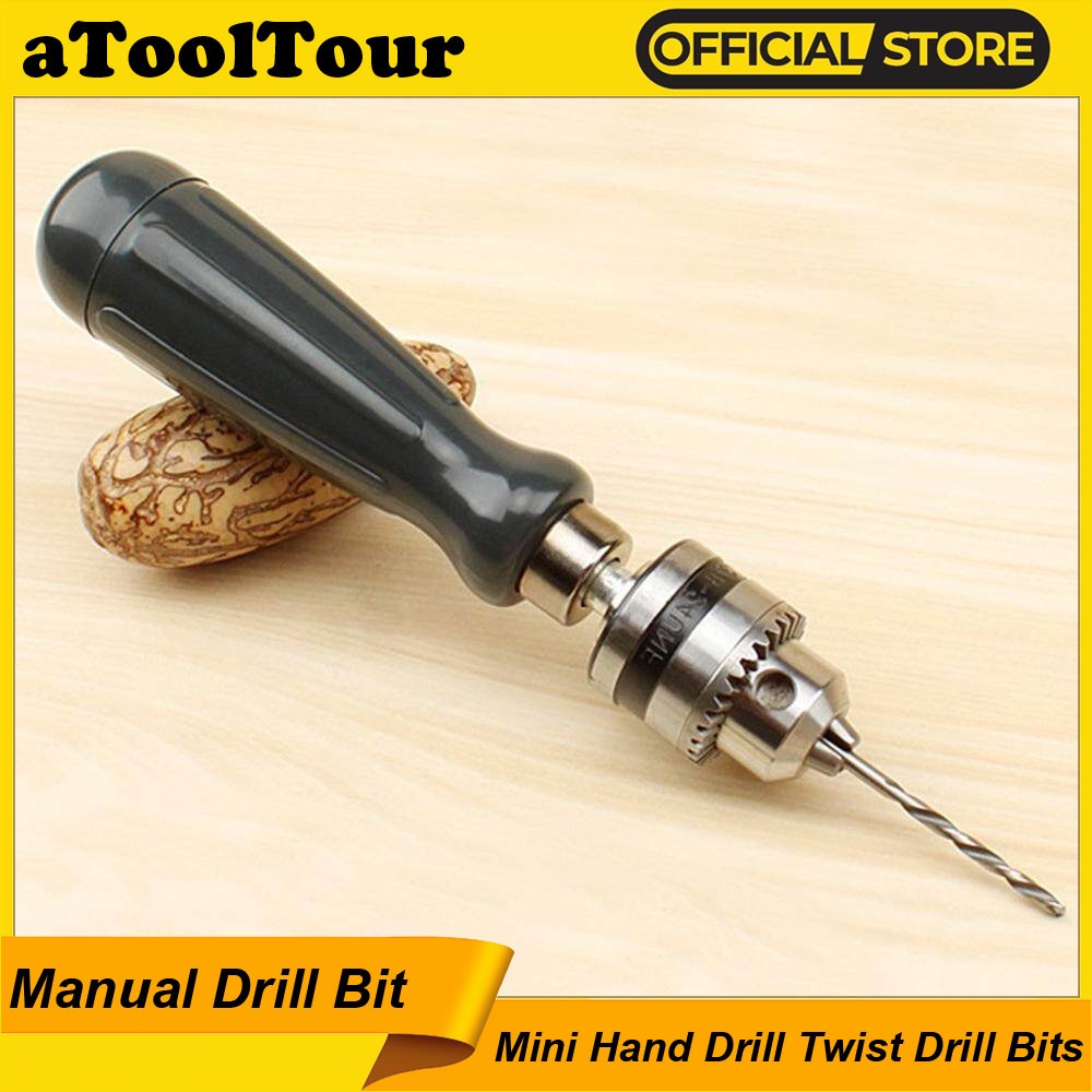 0.5-3.2mm Mini Manual Hand Drill Chuck Drill Bit Jewelry