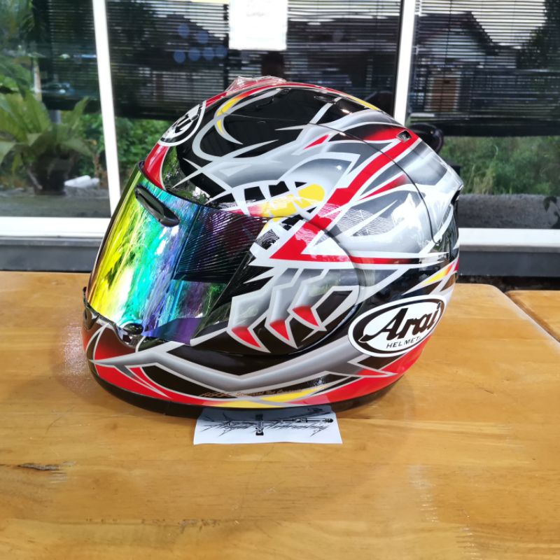 FULLFACE ARAI RX7 RR4 OKADA RED ORIGINAL USED | Shopee Malaysia