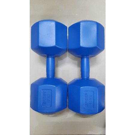 Set Of 2 Triangle Dumbbell Shells 10kg (boss Shell Thick) 