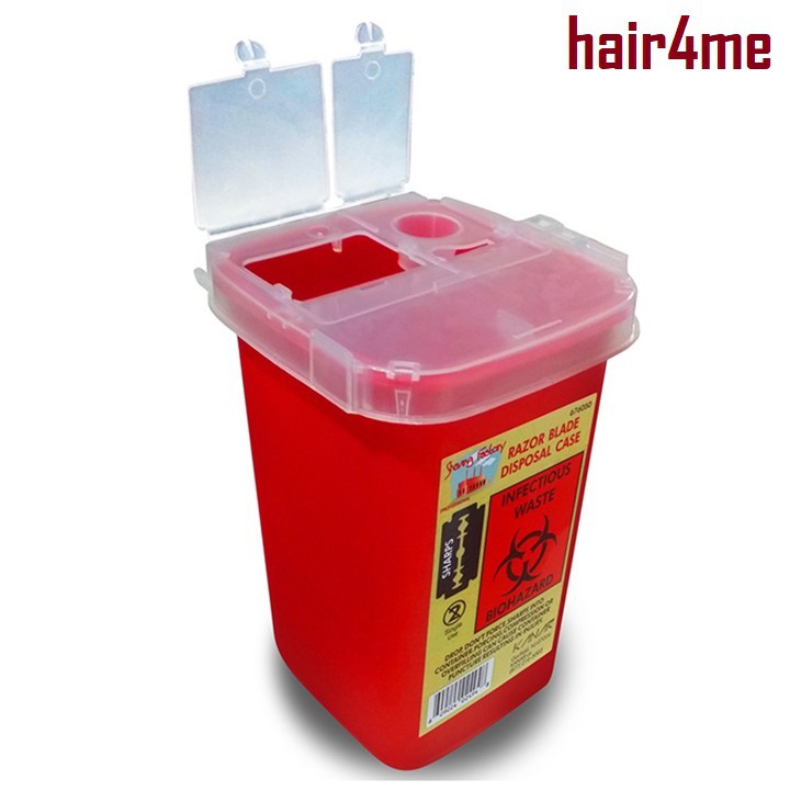 Sharps Barber Razor Blades Disposal Case Container Bin Box | Shopee ...