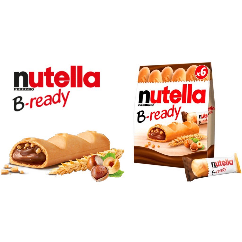 Nutella B Ready Chocolate Wafers132g Ferrero B-Ray Wafers Filled With 1 ...