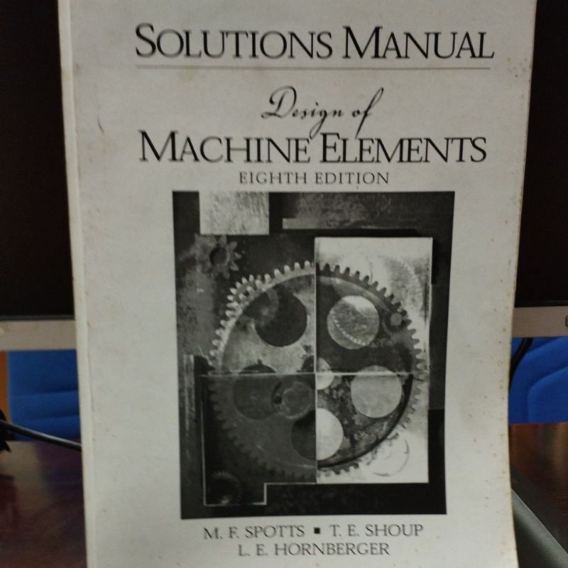 Solutions Manual Design of Machine Elements (defect) | Shopee Malaysia