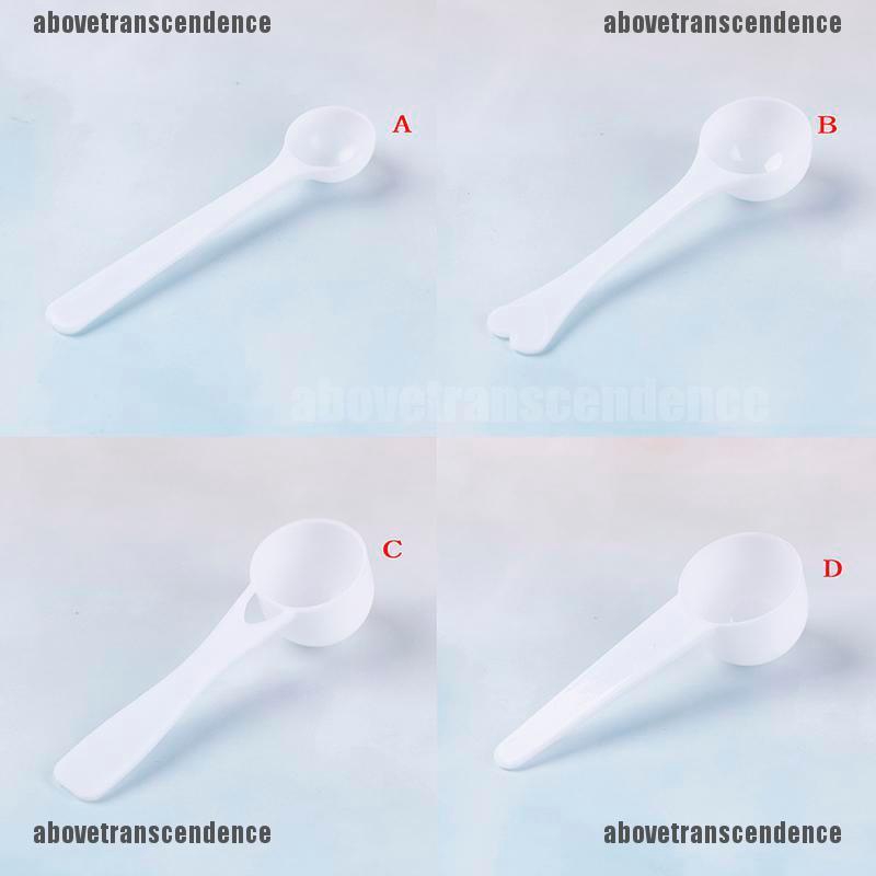 10PCS 1/3/5/10g Plastic Measuring Spoon Coffee Protein Milk Powder