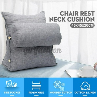 New Adjustable Back Sofa Bed Wedge Cushion Pillow Office Chair Rest Neck  Support