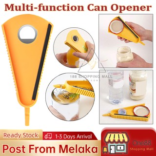 1pc Can Opener & 3-in-1 Multifunctional Bottle Opener Set, Ideal