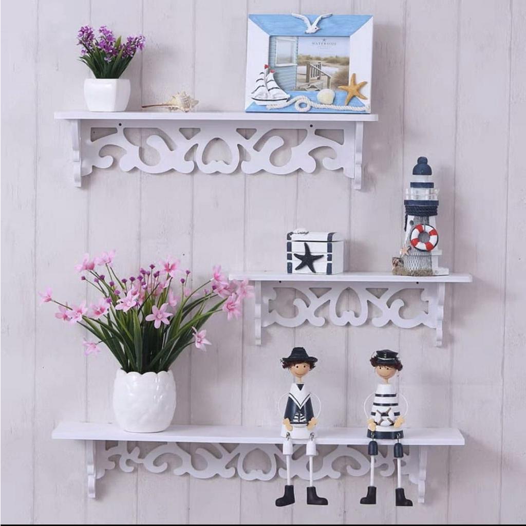 *MY Ready Stock*Macalline 1 SET OF 3 Decoration Wall Rack Living Room