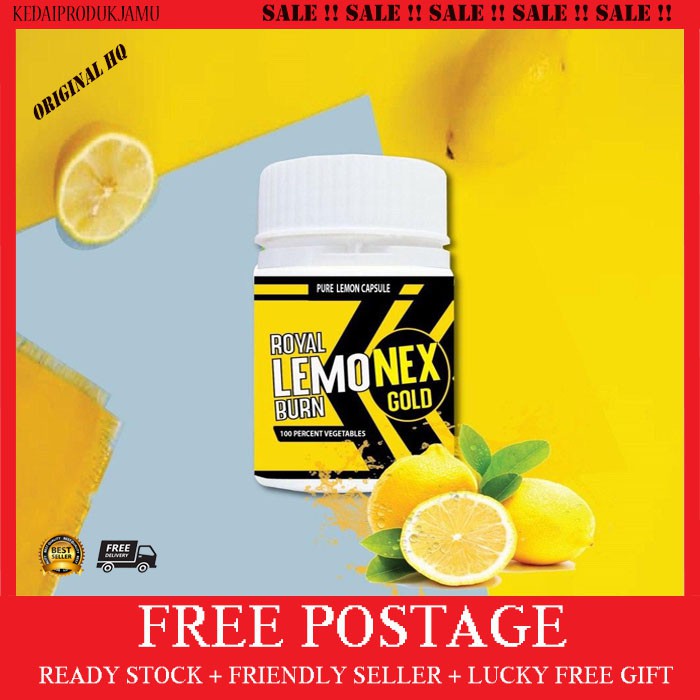 💥ORIGINAL💥 Lemonex Gold Fat Burner Original + FreeGIft Shopee Malaysia