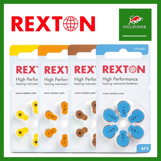 Original Authentic REXTON Hearing Aid Batteries Will Power Shopee