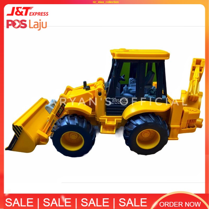 Jcb Backhoe   Buldozer   Excavator   Kapal Korek   Jengkaut Push Toys 