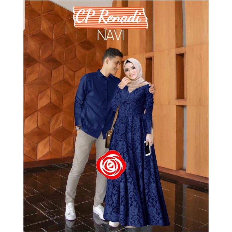 Baju GAMIS DRESS Brocade Brocade COUPLE Long Sleeve Layered Brocade For ...