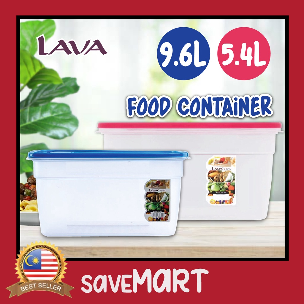 LAVA Food Canister Savers Storage FC684 5.4L FC685 9.6L BPA FREE/Bekas ...