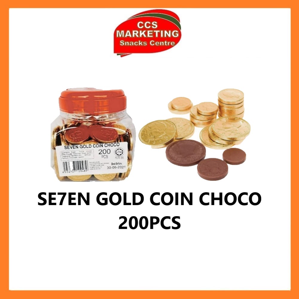 CCS Se7en Gold Coin Choco ( 200pcs ) | Shopee Malaysia